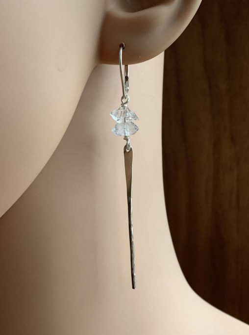 herkimer diamond earrings