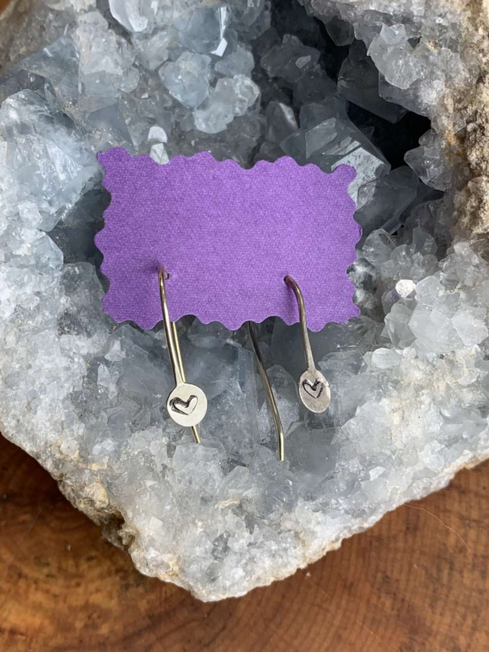 small silver earrings