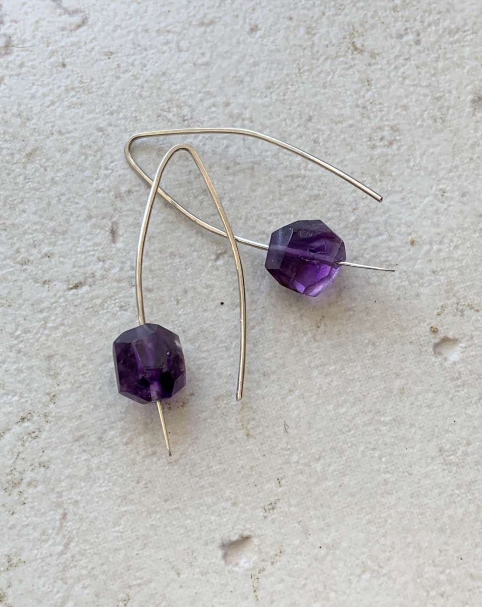 amethyst earrings