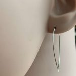 simple silver ear threader