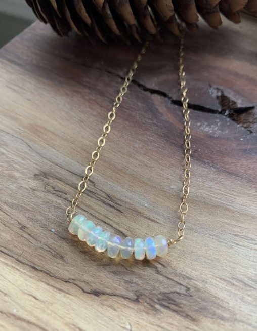 Ethiopian opal necklace