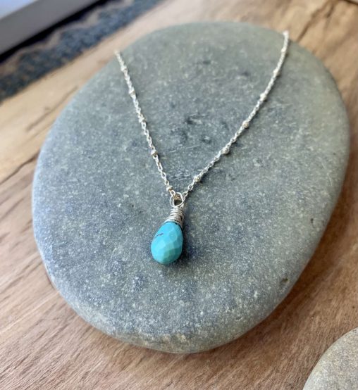 delicate turquoise necklace