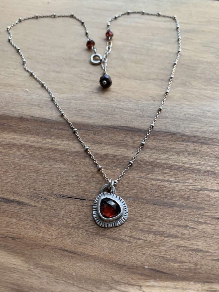 garnet necklace