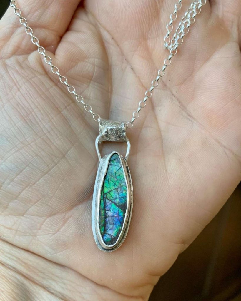 ammolite necklace